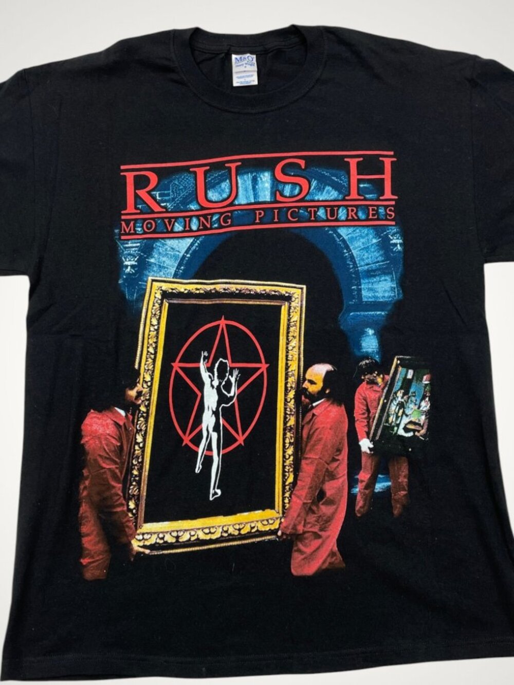 Rush Moving Pictures 1981 Tour M&O Knit Y2K Vintage DEADSTOCK T-Shirt Men's L